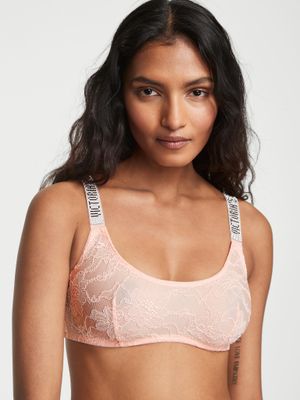 Shine Strap Lace Scoop Bralette