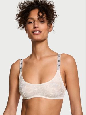 Shine Strap Lace Scoop Bralette