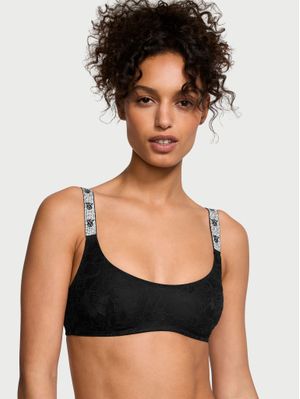 Shine Strap Lace Scoop Bralette